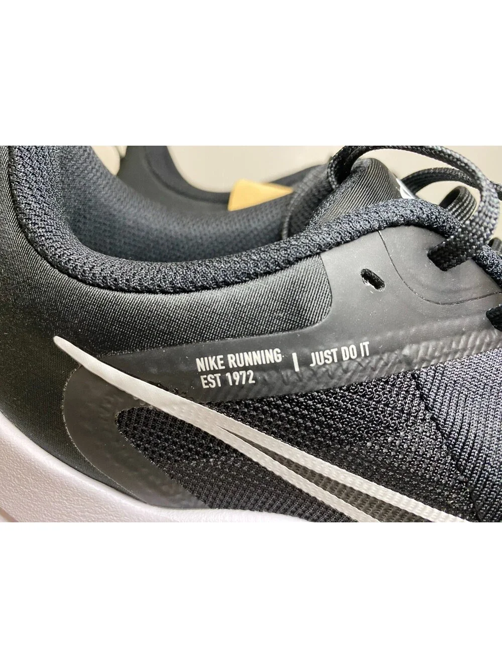 Nike Downshifter 12 DD9293-001 Mens Sneaker US 11 Black White Mesh Running Shoes